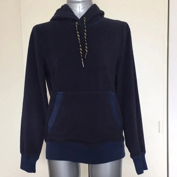 2/$25 Navy blue casual warm hoodie Gap fleece pullover sweater fleece S - Picture 1 of 13